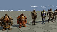 Ironbreaker, Knight and Marauder armour, plain and dyed
