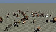 Fifty characters and creatures, animated from the original files
