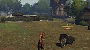 Fireball strikes a Potbelly Boar below a Nordland windmill