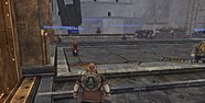 A Dwarf at the start of Ekrund, inside the hold's stone walls